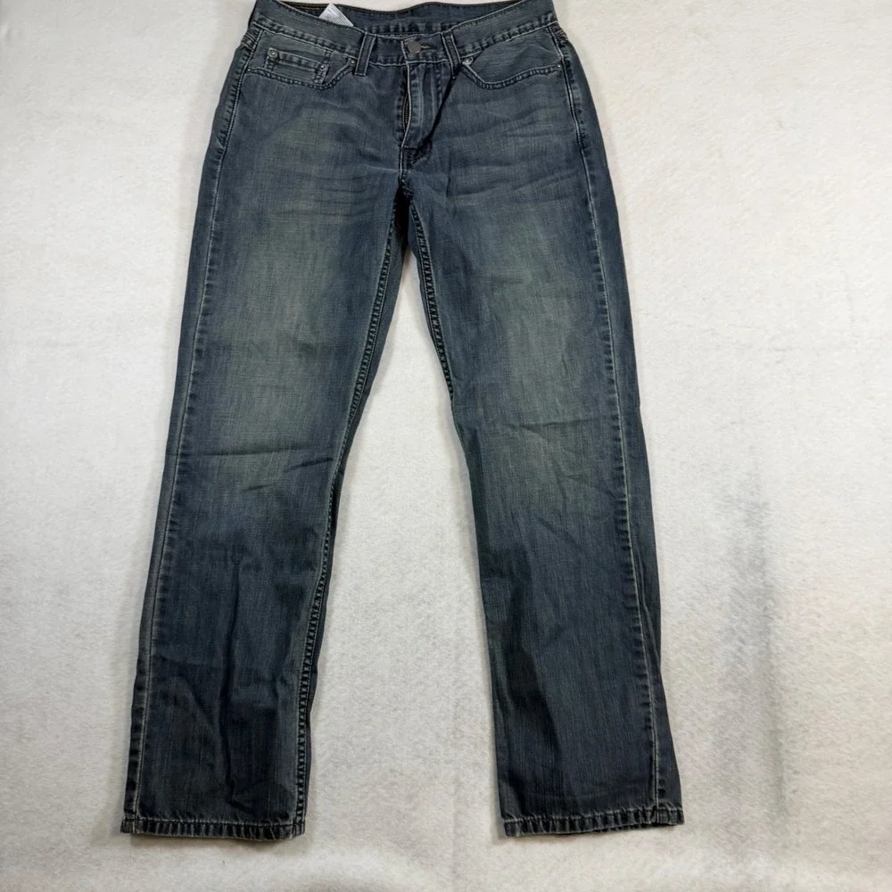 Levis 514 Straight Fit Mens Jeans 30x30 Medium Wash Blue Denim Pants 8021